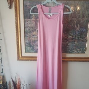 Go Couture Light Pink Sleeveless Maxi Dress